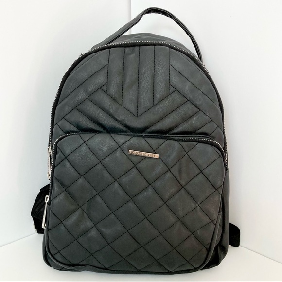 Rampage Handbags - Rampage Black Quilted Gothic Backpack Bag